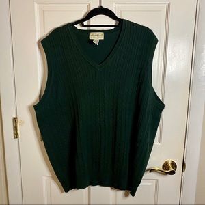 Eddie Bauer Dark Green Sweater Vest 